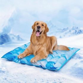 Dog Cooling Mat 2.0, Double-Sided Non-Slip Pet Cooling Pad, Washable and Durable, Indoor & Outdoor Summer Cooling Mat for All Pets (size: large)
